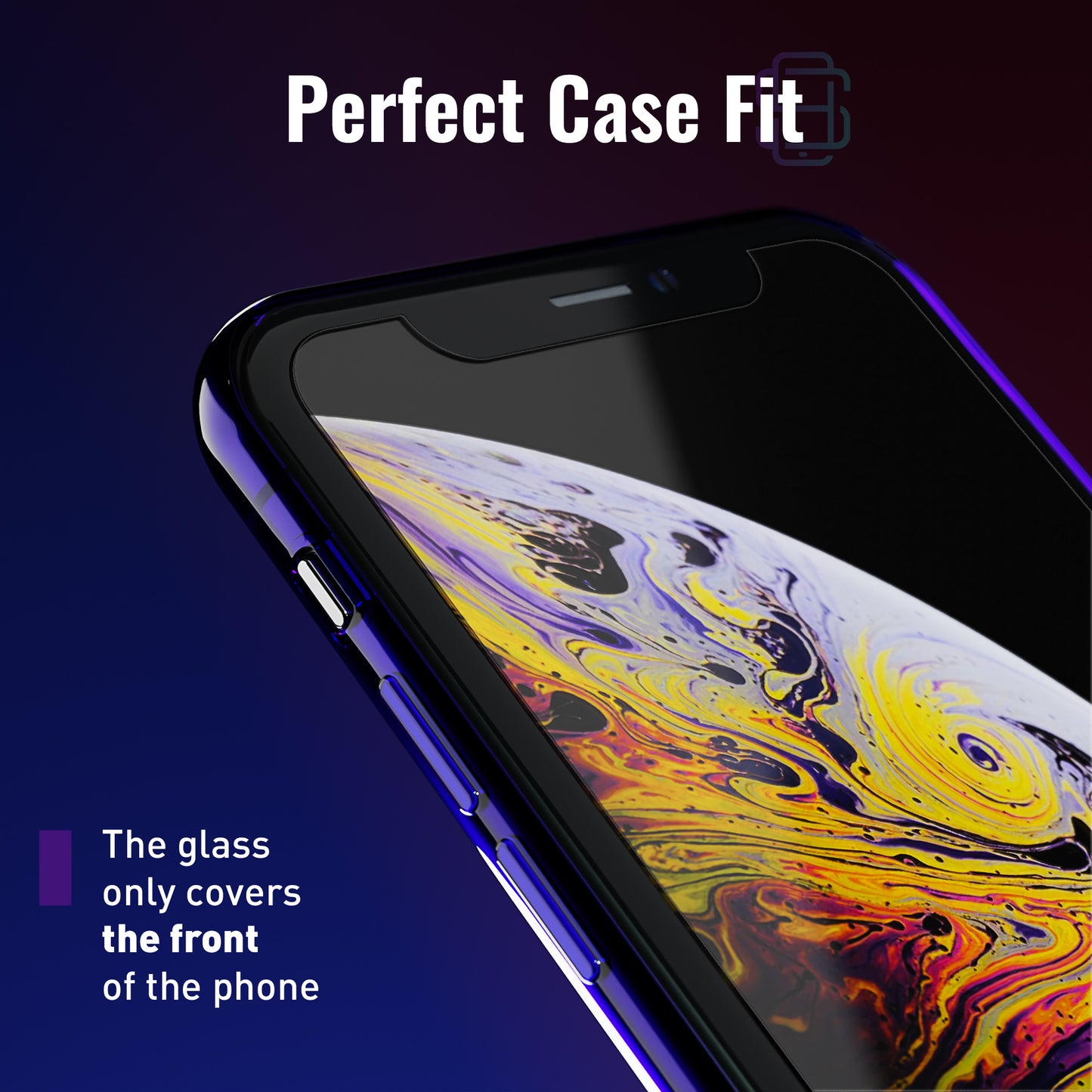 Defenslim iPhone XS Max Screen Protector [2-Pack] with Easy Auto-Align Install Kit