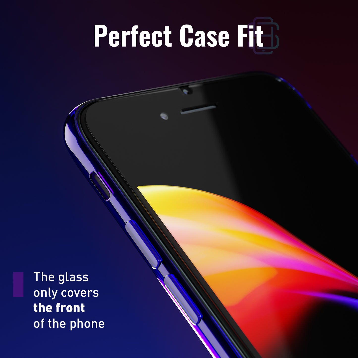 Defenslim iPhone 8/7 Plus Screen Protector [2-Pack] with Easy Auto-Align Install Kit