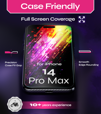 Defenslim iPhone 14 Pro Max Screen Protector [2-Pack] with Easy Auto-Align Install Kit