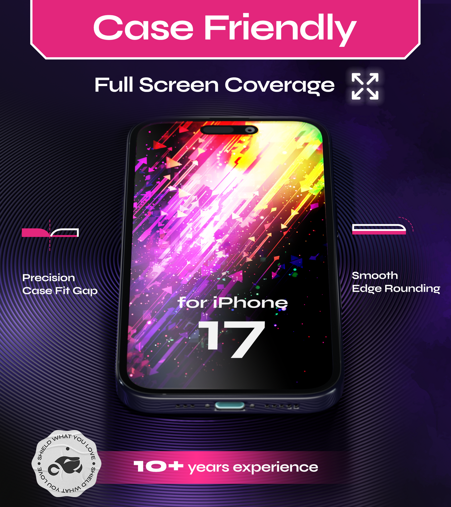 Defenslim iPhone 17 Screen Protector [2-Pack] with Easy Auto-Align Install Kit