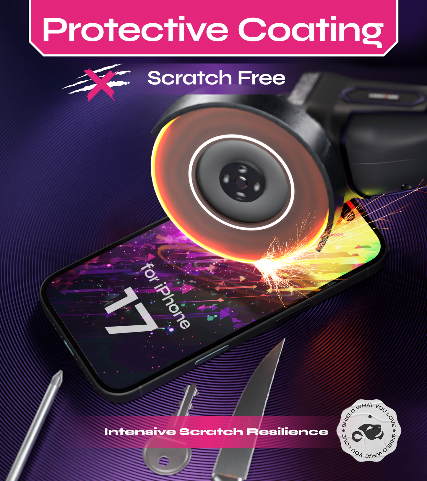 Defenslim iPhone 17 Screen Protector [2-Pack] with Easy Auto-Align Install Kit
