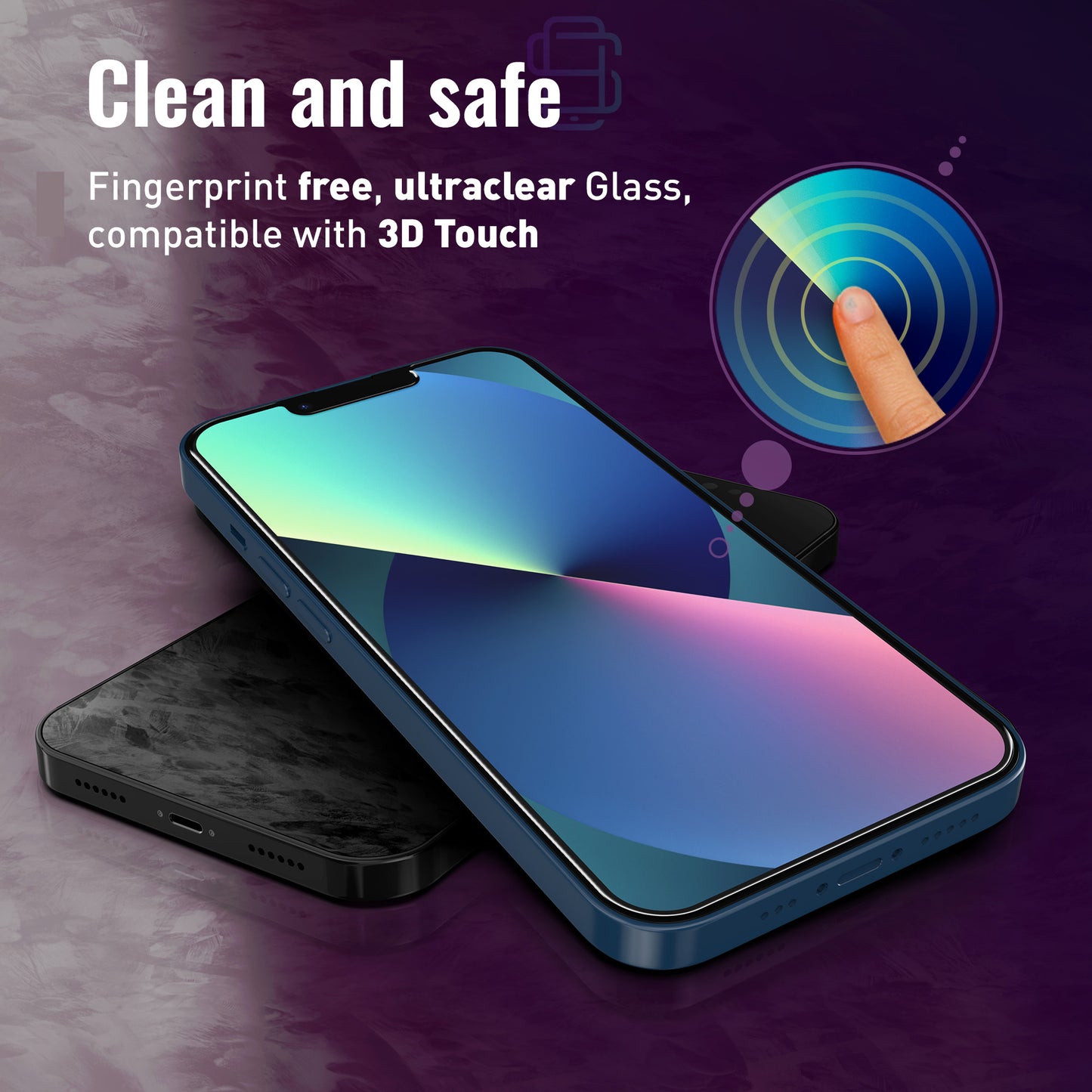 Defenslim iPhone 13/13 Pro Screen Protector [2-Pack] with Easy Auto-Align Install Kit