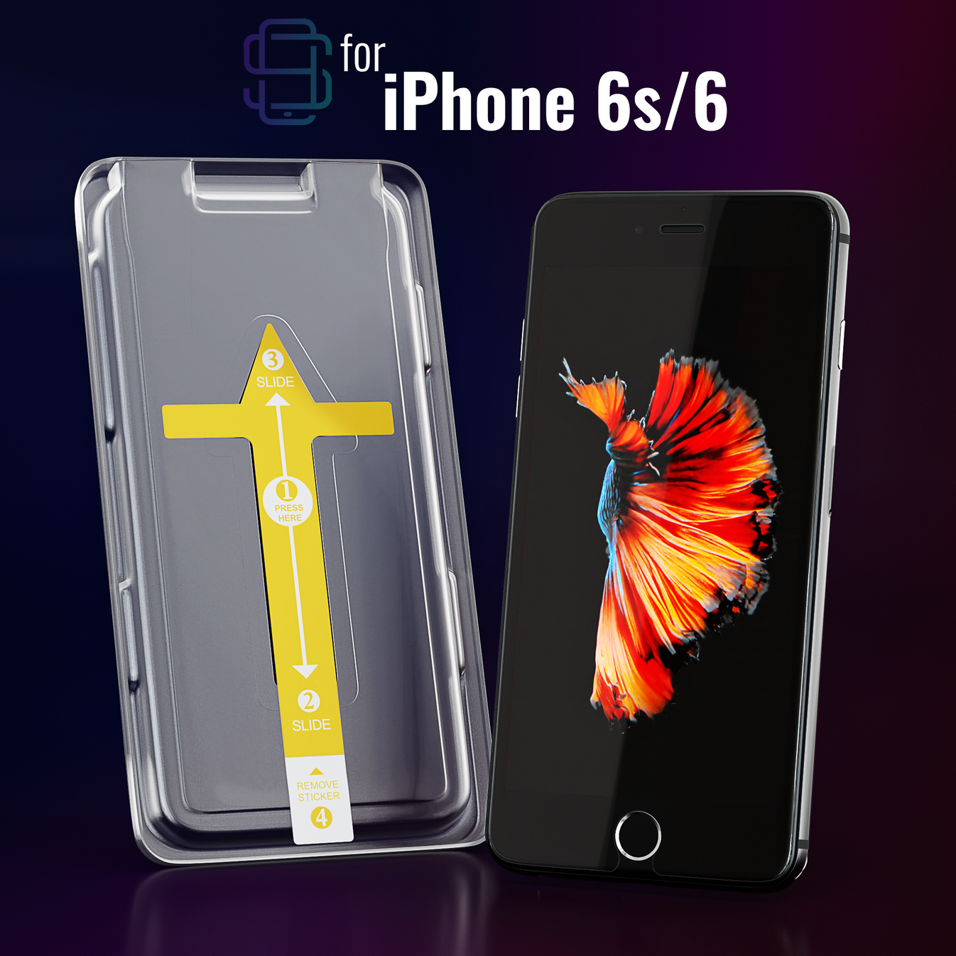 Defenslim iPhone 6s Screen Protector [2Pack] with Easy AutoAlign Ins