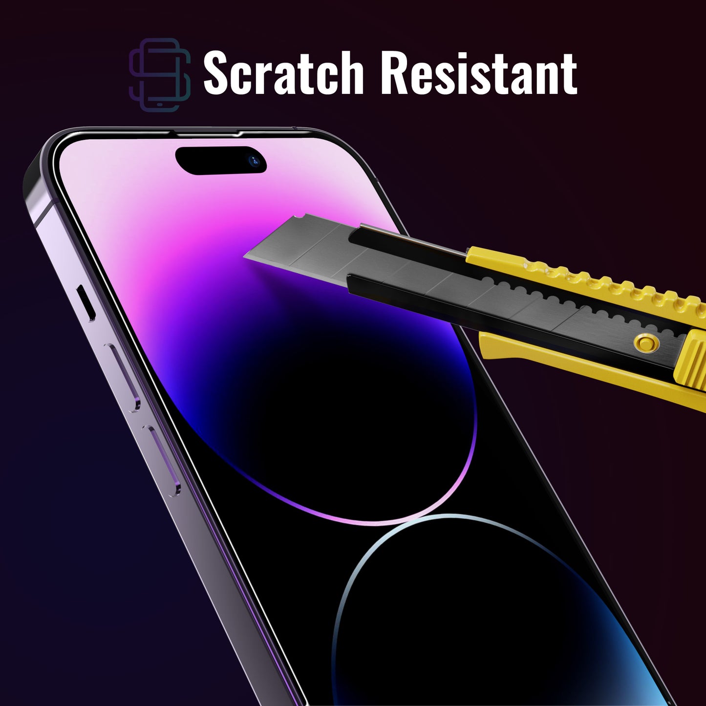 Defenslim iPhone 14 Pro Screen Protector [2-Pack] with Easy Auto-Align Install Kit
